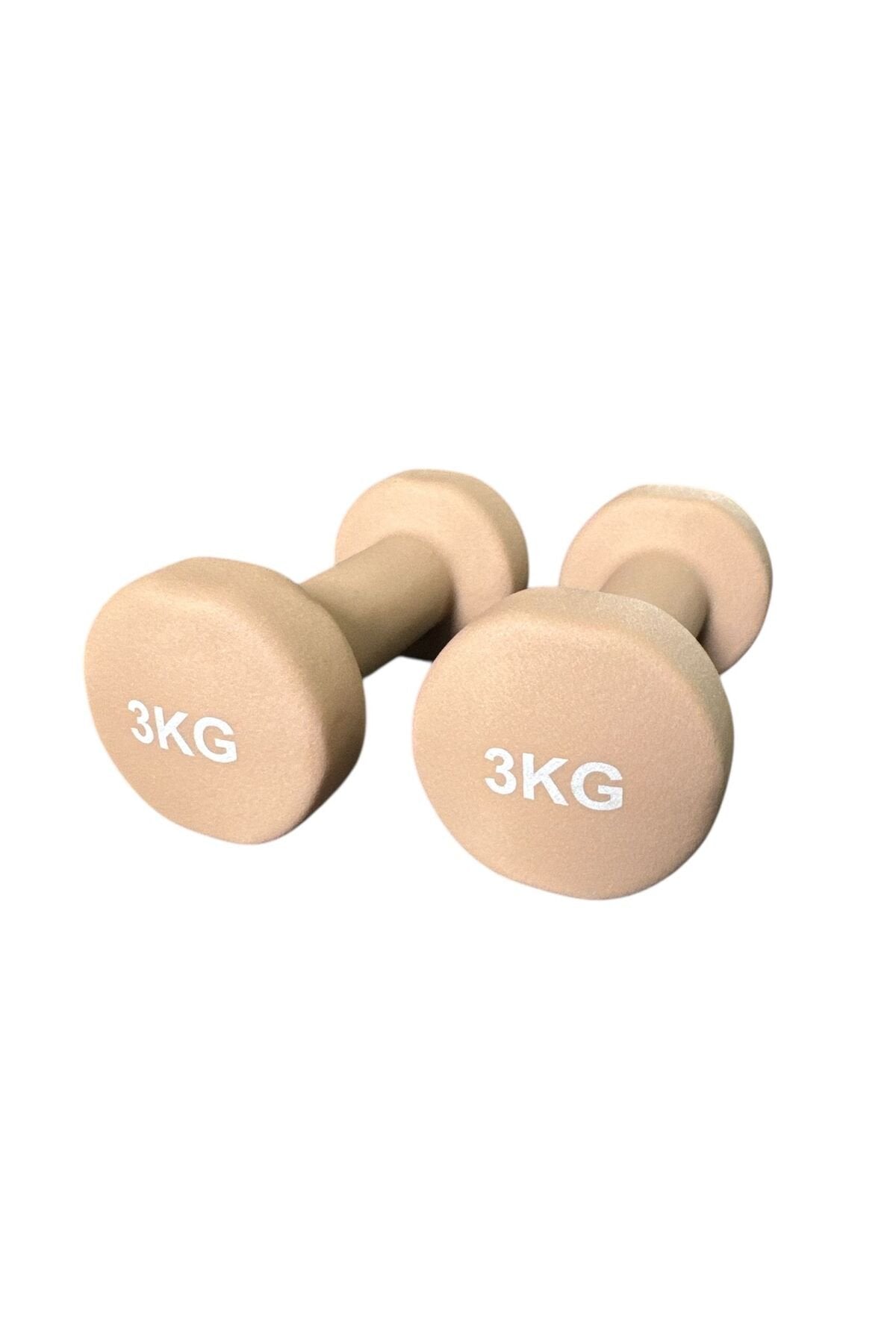 Vinly Neoprene Kaplamalı Döküm Demir Dambıl Estetik Soft Pilates Fitness Ağırlığı 2 adet x 3 KG