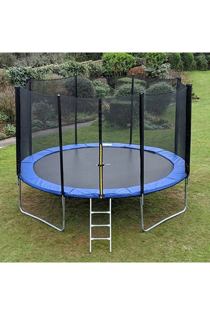 File Korumalı Büyük Boy Trambolin 426 Cm Trambolin Güvenlik Fileli Bahçe Tipi Trampolin 14 Ft