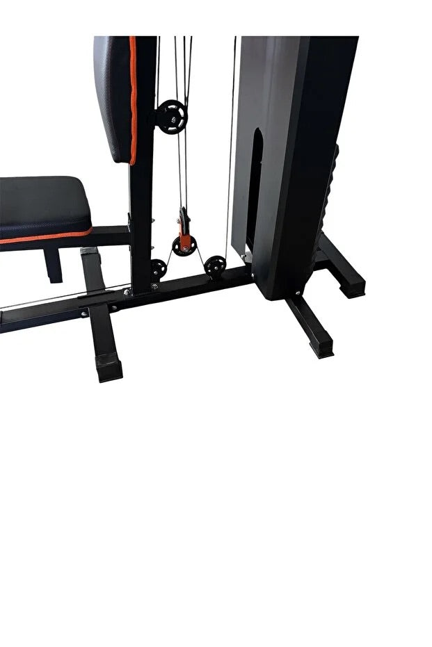 68 Kg Ağırlık Plakalı Çok Fonksiyonlu Ev Spor Aleti | 205x100x200 cm Full Body Çalışma İstasyonu