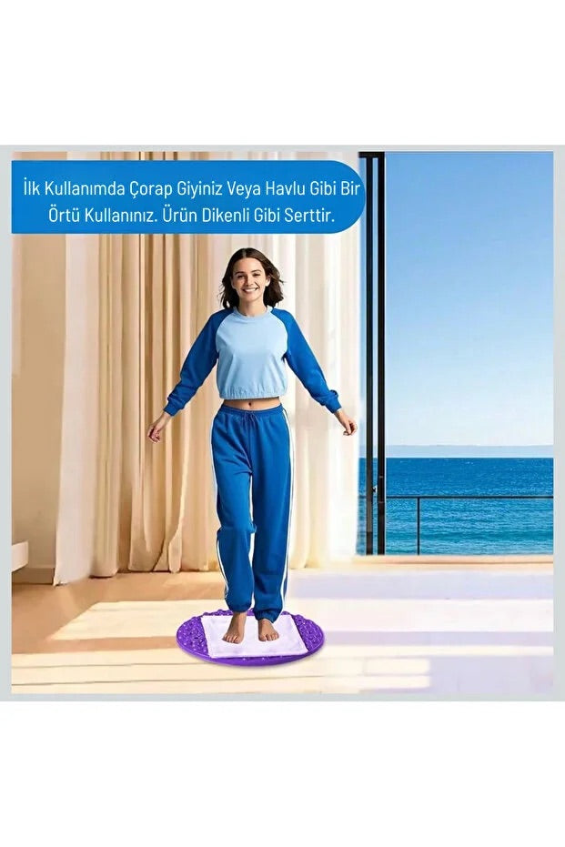 Manyetik Terapi Refleksoloji Ayak Masaj Matı – Dayanıklı Sert Plastik