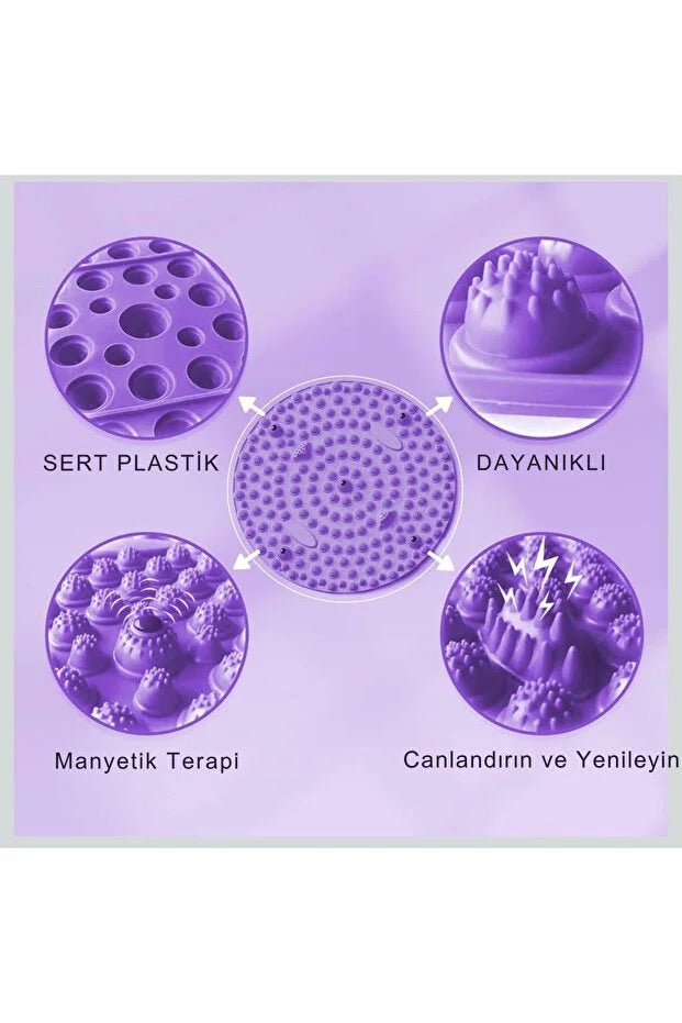 Manyetik Terapi Refleksoloji Ayak Masaj Matı – Dayanıklı Sert Plastik