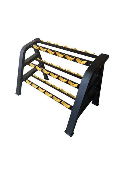 18’li Profesyonel 3 Katlı Çelik Dumbell Sehpası – Sağlam & Kaymaz Dumbell Rack