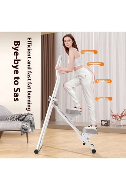 Katlanabilir Dikey Tırmanma Egzersiz Aleti Yeni Versiyon Beyaz