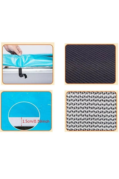 Fileli Trambolin ve Kaydıraklı Oyun Seti – 180x130 cm | Güvenli Dış Mekan Oyun Alanı