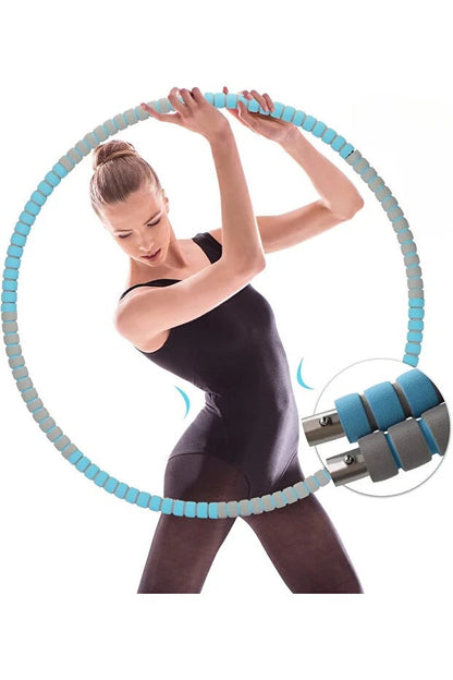 8 Parça Ağırlıklı Metal Hulahop Büyük Boy 85 Cm Çapında 750 GR Hula Hoop