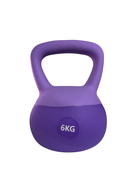 6 Kg Soft Kettlebell - Yumuşak Tabanlı, Darbeye Dayanıklı, Sessiz Kullanım