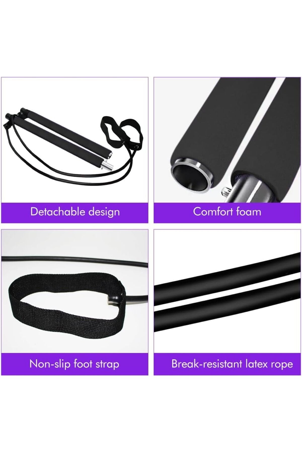 Portable Studio Pilates Jimnastik Egzersiz Çubuğu Pilates Squat Egzersiz Barı