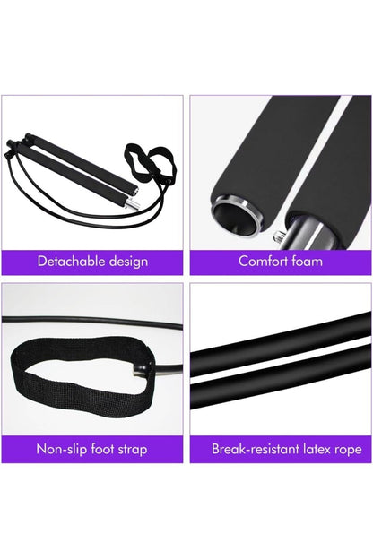 Portable Studio Pilates Jimnastik Egzersiz Çubuğu Pilates Squat Egzersiz Barı