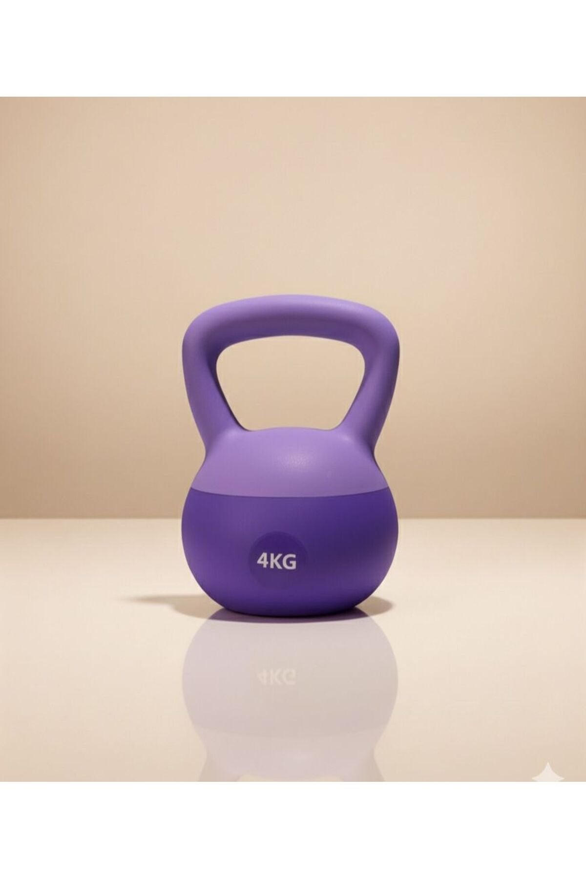 4 Kg Soft Kettlebell - Yumuşak Tabanlı, Darbeye Dayanıklı, Sessiz ve Güvenli Antrenman