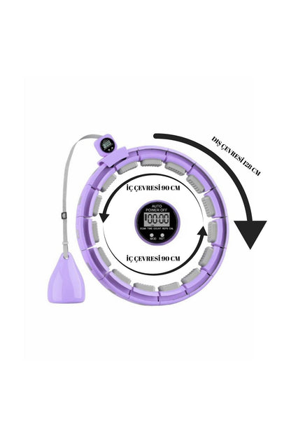 Akıllı Hulahop – Ayarlanabilir, Düşmeyen, Kalori Sayarlı Fitness Hula Hoop – Evde Spor &