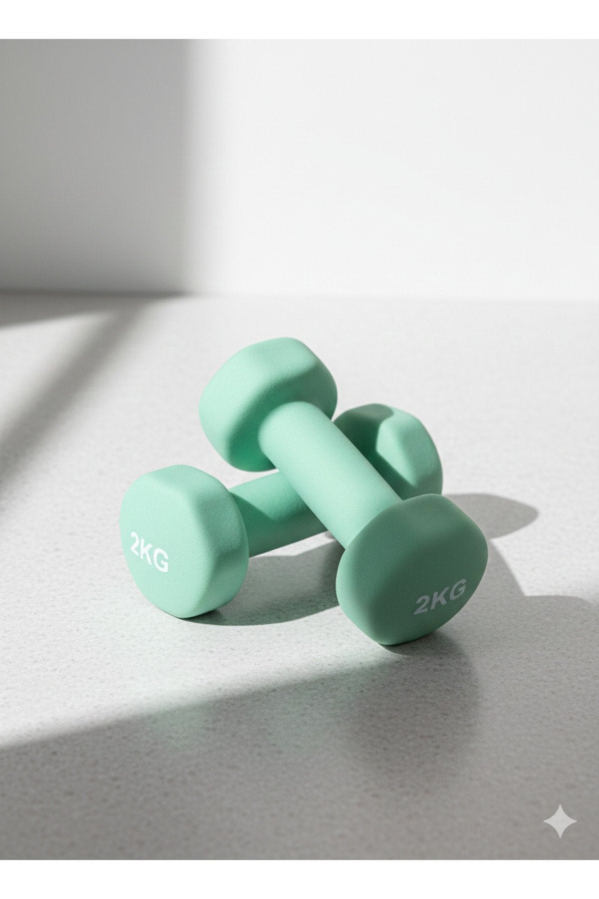 Vinly Neoprene Kaplamalı Döküm Demir Dambıl Estetik Soft Pilates Fitness Ağırlığı 2 adet x 2 KG