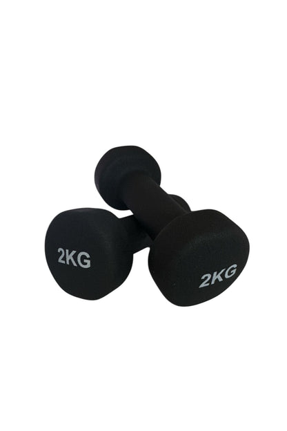 Vinly Neoprene Kaplamalı Döküm Demir Dambıl Estetik Soft Pilates Fitness Ağırlığı 2 adet x 2 KG