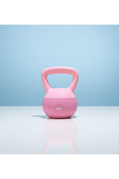 4 Kg Soft Kettlebell - Yumuşak Tabanlı, Darbeye Dayanıklı, Sessiz ve Güvenli Antrenman