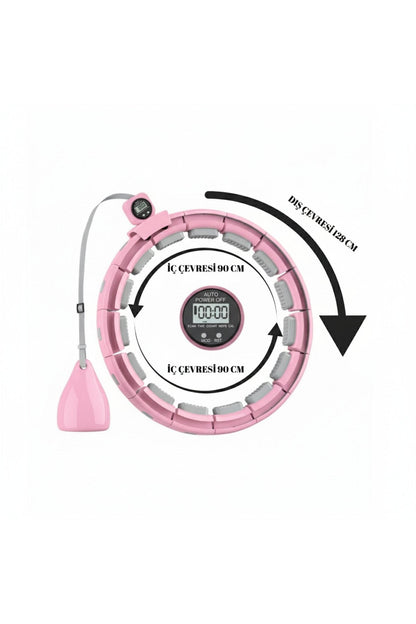 Akıllı Hulahop – Ayarlanabilir, Düşmeyen, Kalori Sayarlı Fitness Hula Hoop – Evde Spor &