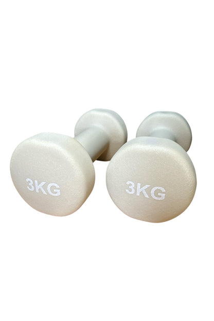 Vinly Neoprene Kaplamalı Döküm Demir Dambıl Estetik Soft Pilates Fitness Ağırlığı 2 adet x 3 KG