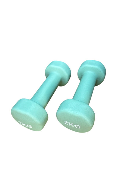 Vinly Neoprene Kaplamalı Döküm Demir Dambıl Estetik Soft Pilates Fitness Ağırlığı 2 adet x 2 KG