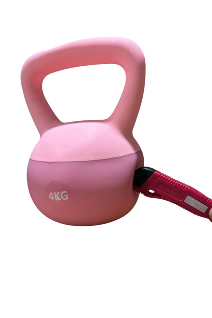4 Kg Soft Kettlebell - Yumuşak Tabanlı, Darbeye Dayanıklı, Sessiz ve Güvenli Antrenman