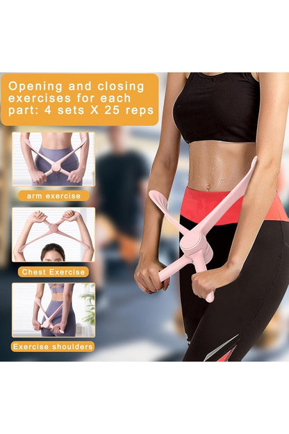 Kol ve Üst Vücut Egzersiz Aleti | Direnç Bandı ile Kol, Omuz ve Göğüs Kas Güçlendirme Fitness Cihazı