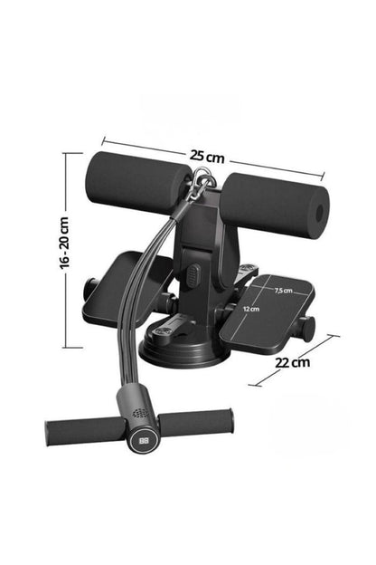 Çift Vantuzlu Sayaçlı Mekik Çekme Spor Aleti Karın Egzersizi Evde Spor Egzersiz Mekik Aleti
