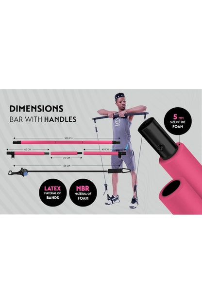 CHAMPYA Patlamaya Dayanıklı Yoga Fitness Topu Seti | Evde Core Güçlendirme, Evde Pilates Seti