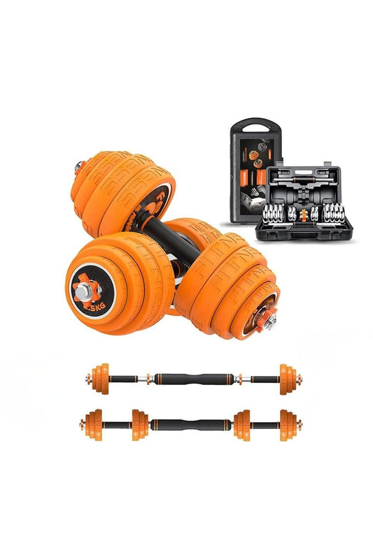 30 Kg Döküm Plaka Dambıl Seti 2 İn 1 Dambıl Seti