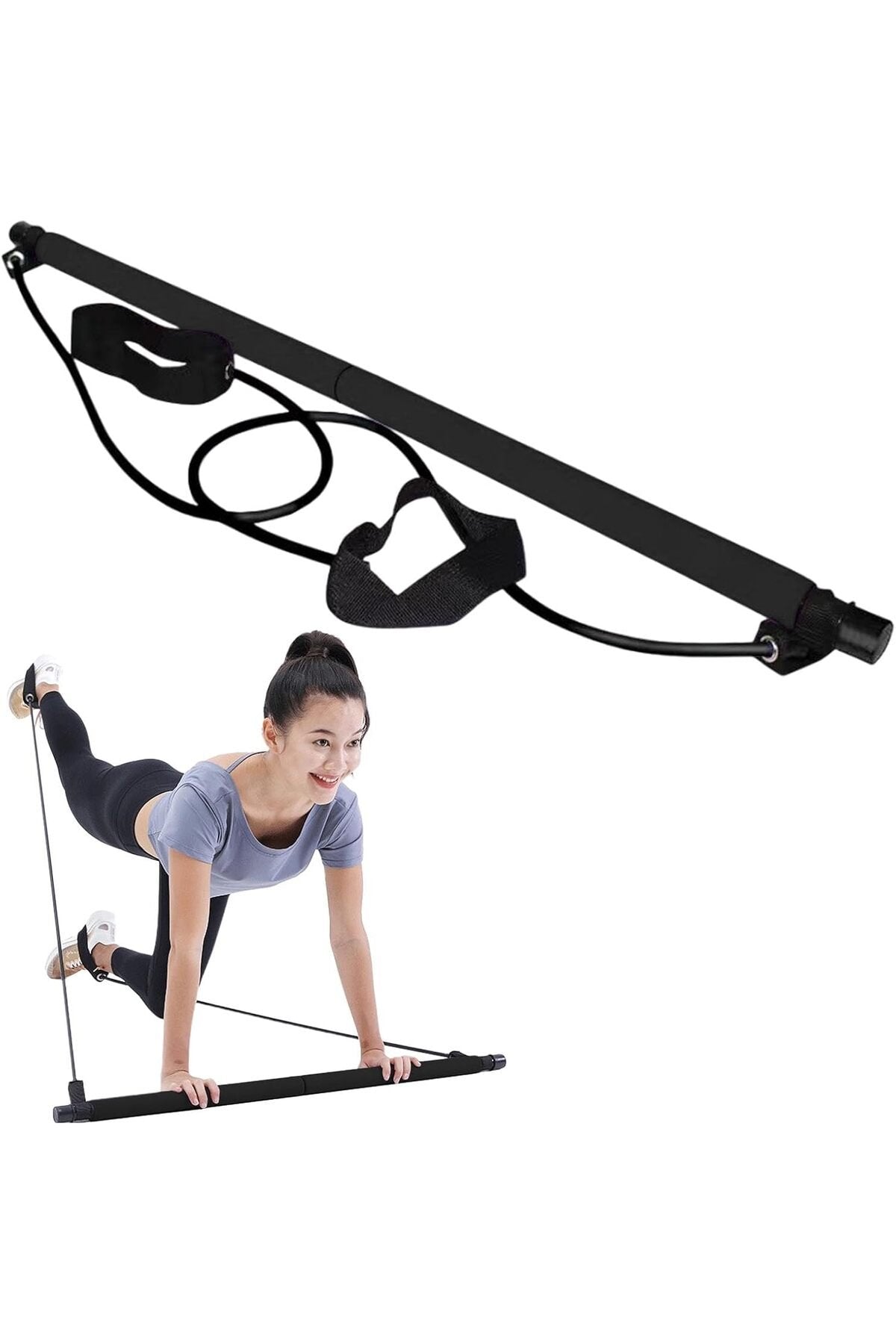 Portable Studio Pilates Jimnastik Egzersiz Çubuğu Pilates Squat Egzersiz Barı