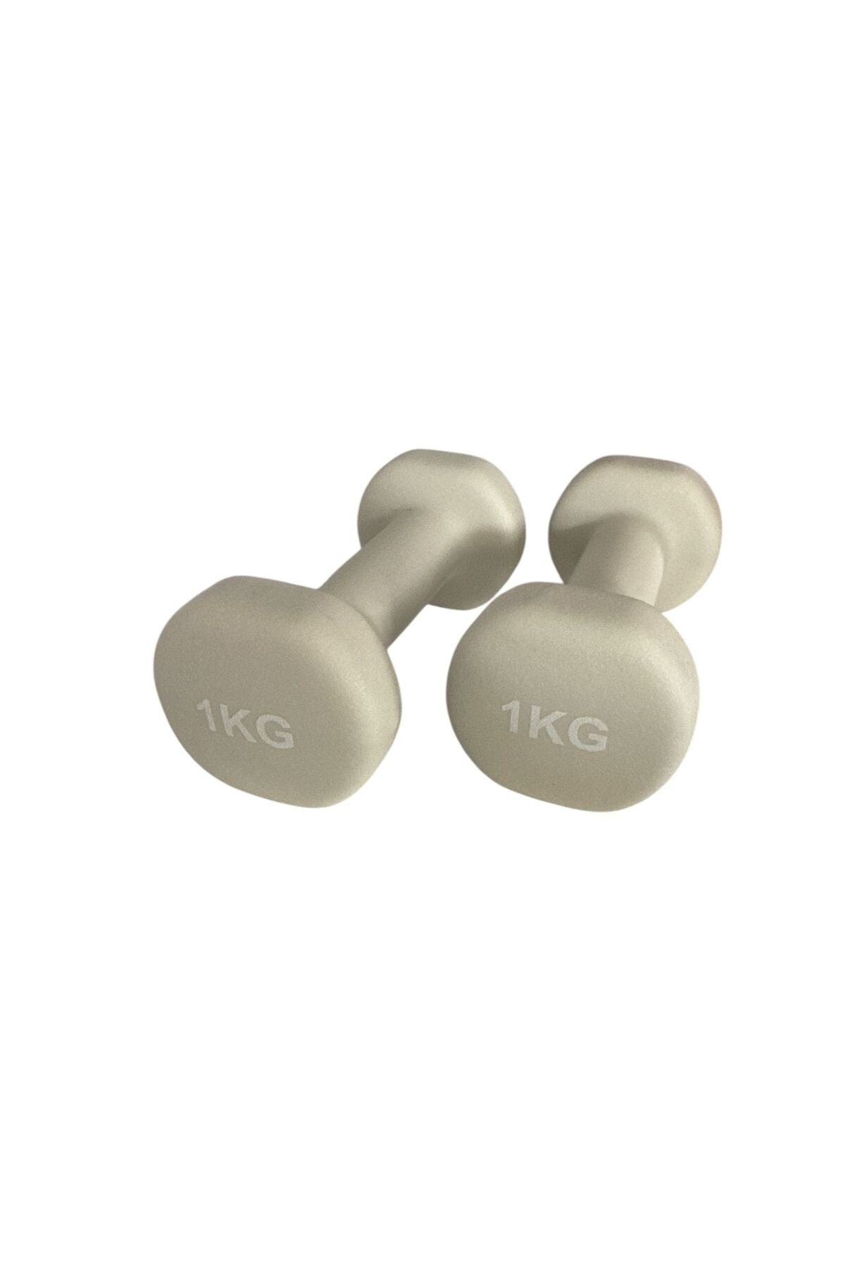 Vinly Neoprene Kaplamalı Döküm Demir Dambıl Estetik Soft Pilates Fitness Ağırlığı 2 adet x 1 KG