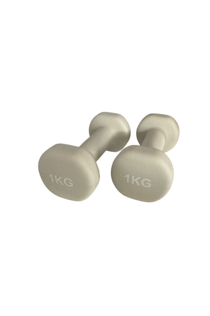Vinly Neoprene Kaplamalı Döküm Demir Dambıl Estetik Soft Pilates Fitness Ağırlığı 2 adet x 1 KG