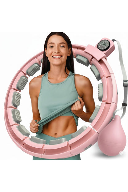 Akıllı Hulahop – Ayarlanabilir, Düşmeyen, Kalori Sayarlı Fitness Hula Hoop – Evde Spor &