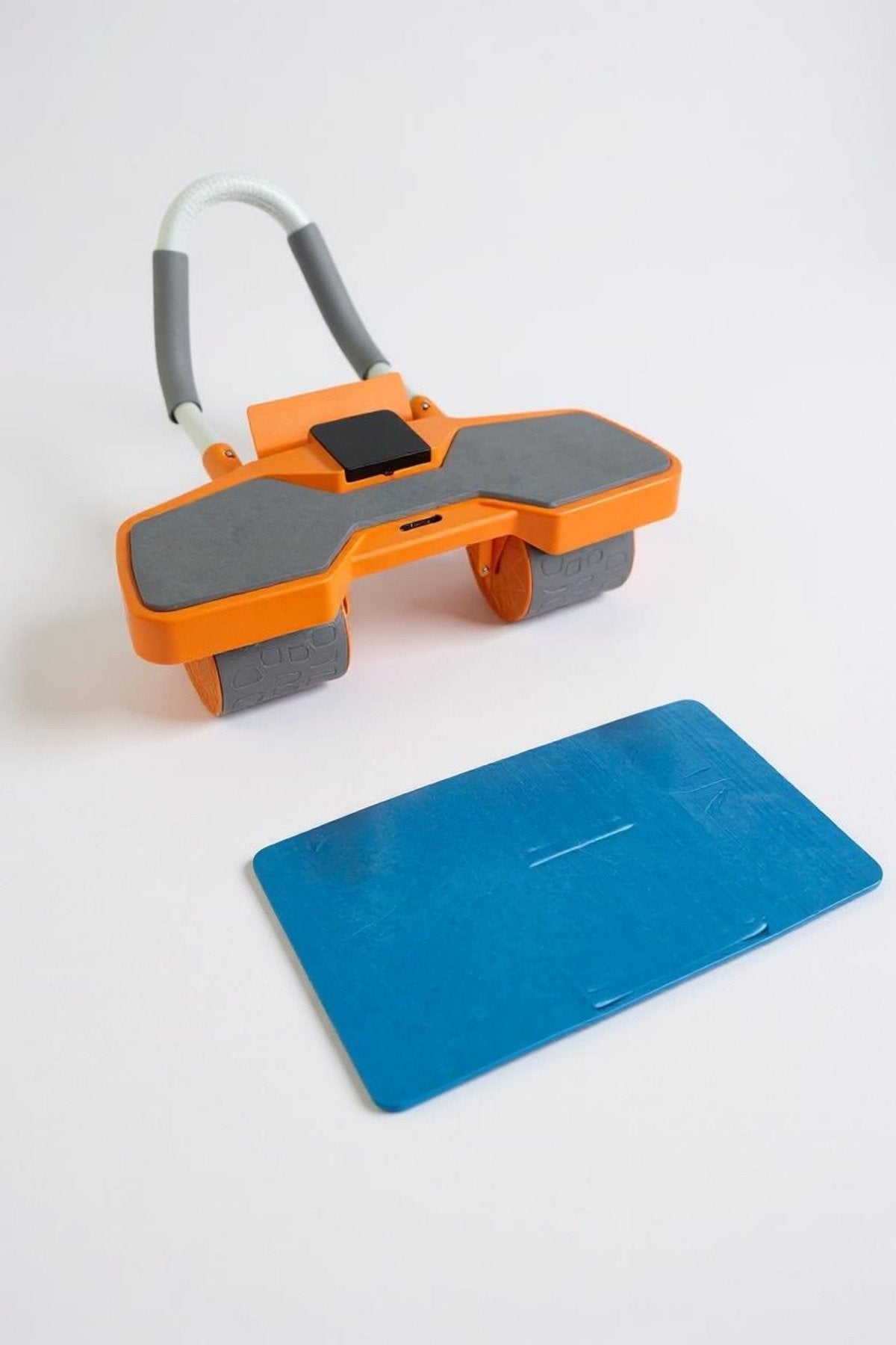 Dijital Sayaçlı Çek Bırak Karın Egzersiz Aleti | 3 Tekerli Ab Wheel + Diz İçin Mat Dahil