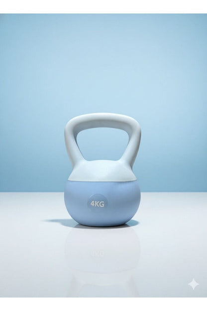 4 Kg Soft Kettlebell - Yumuşak Tabanlı, Darbeye Dayanıklı, Sessiz ve Güvenli Antrenman