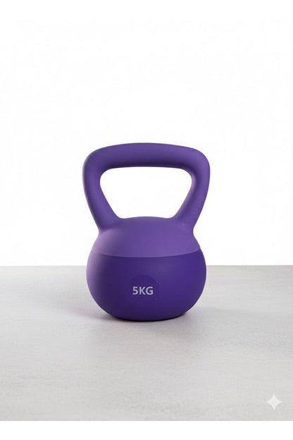 5 Kg Soft Kettlebell - Yumuşak Tabanlı, Darbeye Dayanıklı, Sessiz Kullanım