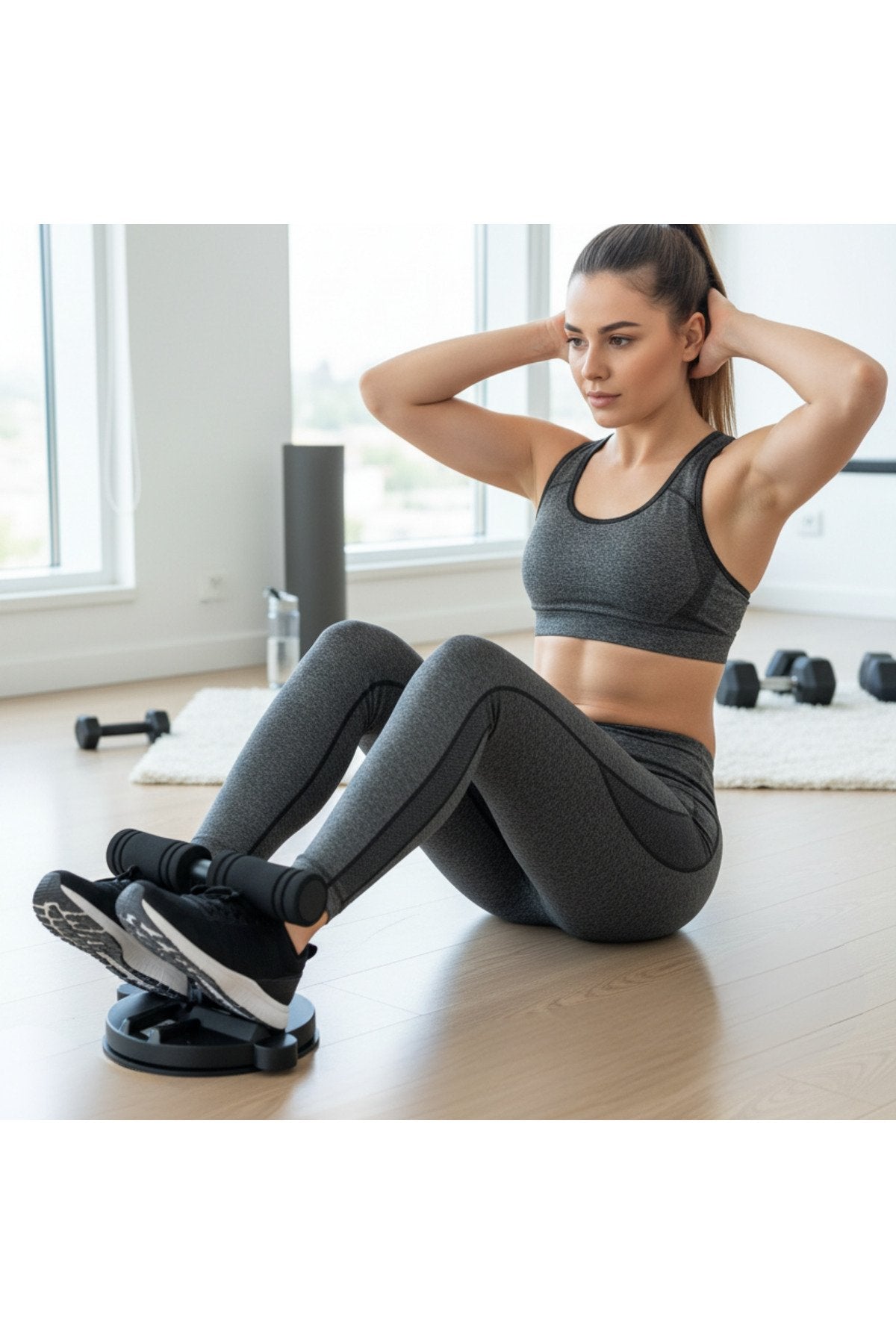 Vantuzlu Mekik Çekme Spor Aleti Karın Kası Egzersiz Aleti Evde Spor Aleti