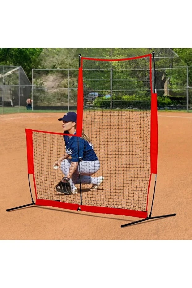 REFLEX Beyzbol Antrenman Filesi Çift Taraflı, Dayanıklı Koruma Ağı, Kolay Kurulumlu, Taşıma Çantalı