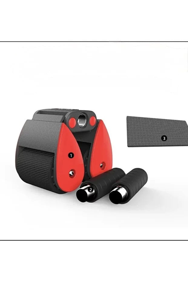 Ab Roller Wheel Karın Kasları Egzersiz Aleti | Çift Tekerlekli Karın Kası Çalıştırıcı Spor Ekipmanı
