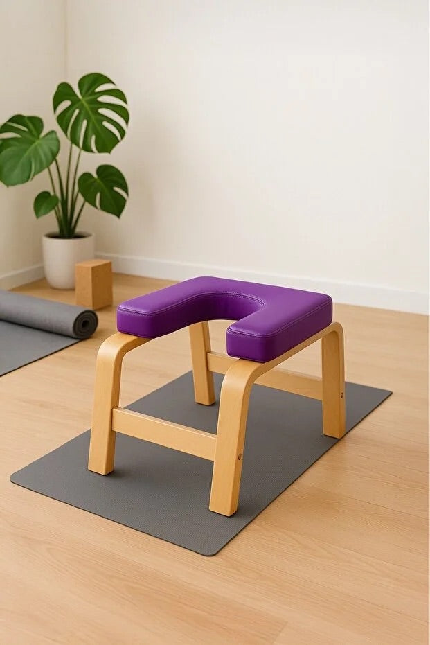 Fonksiyonel Yoga ve Pilates Sehpası Ahşap Headstand Ters Duruş Sehpası